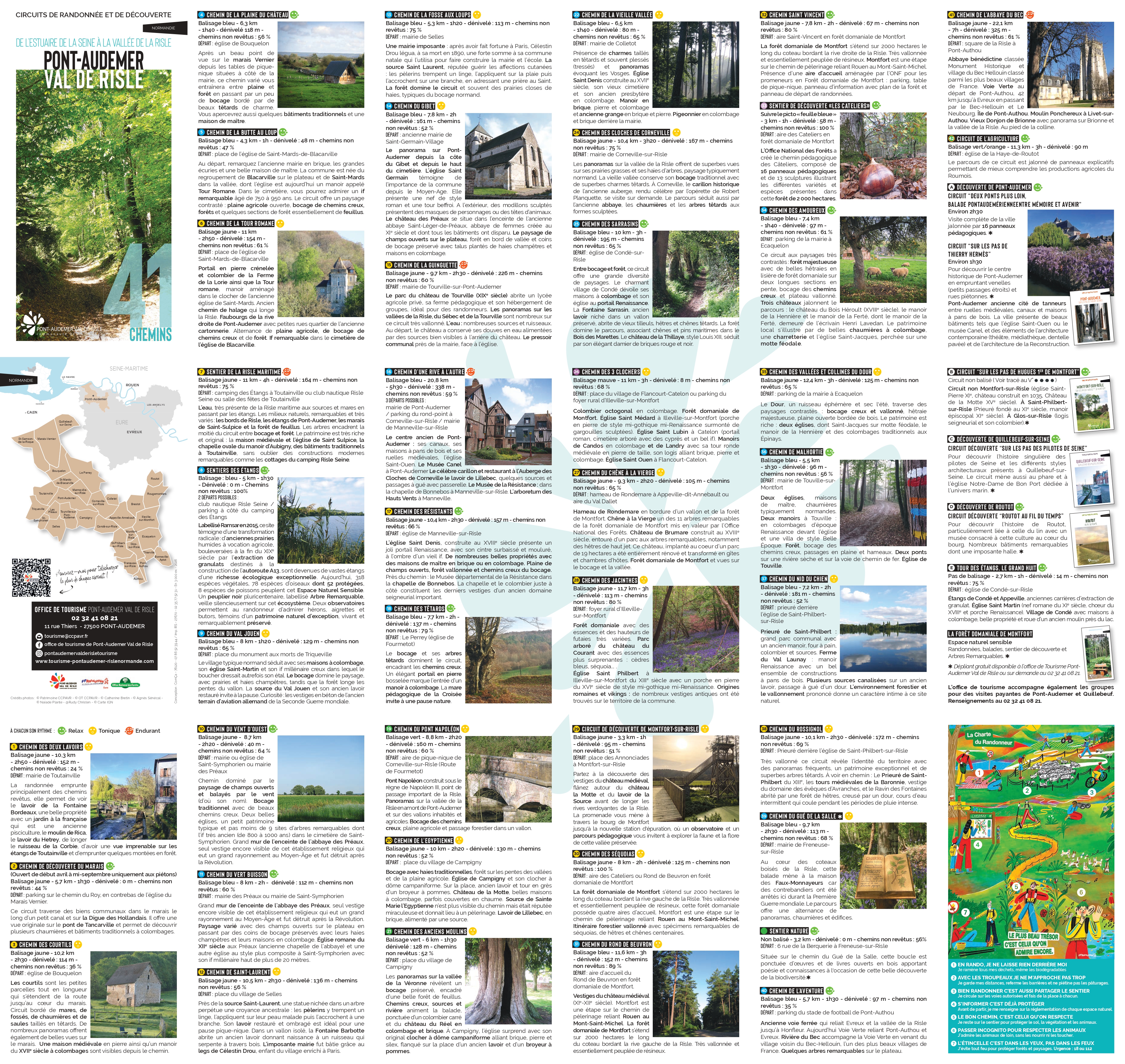 carte des randonnees pont audemer val de risle 2026 page 0001