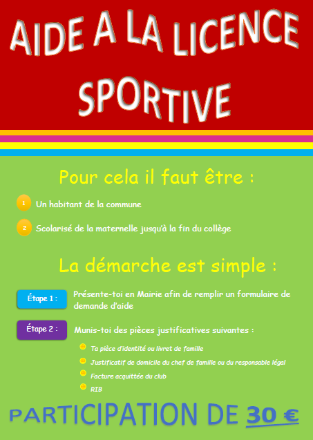 Participation à la licence sportive